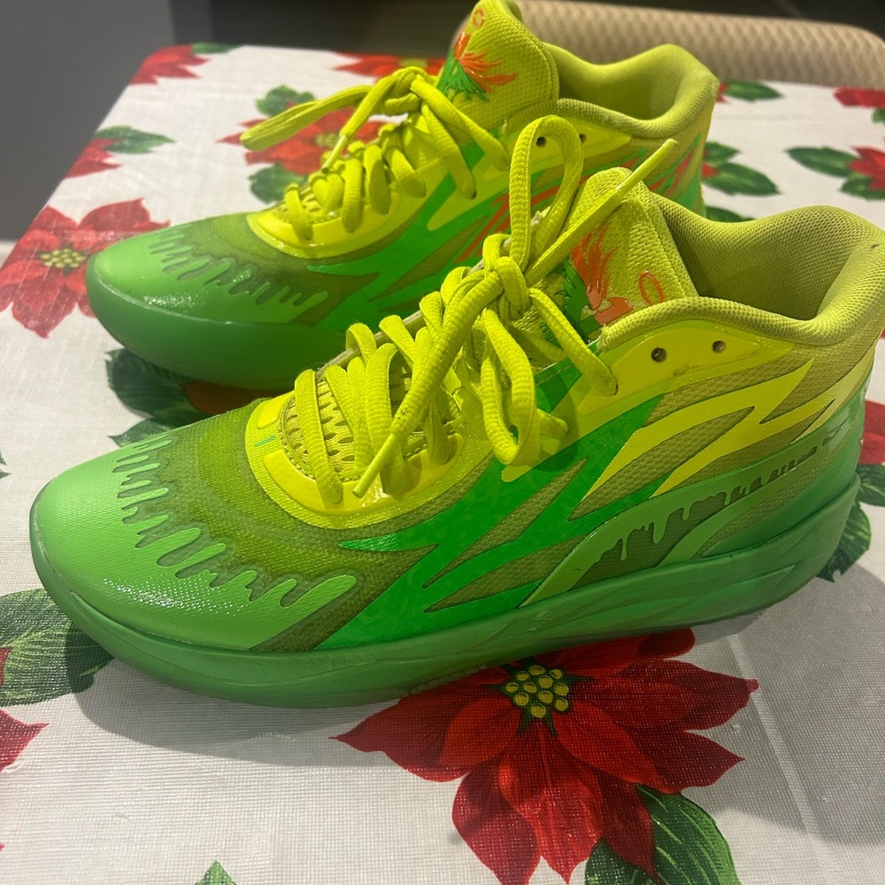 Puma Lamelo Ball MB.02 Slime green Basketball Shoes
